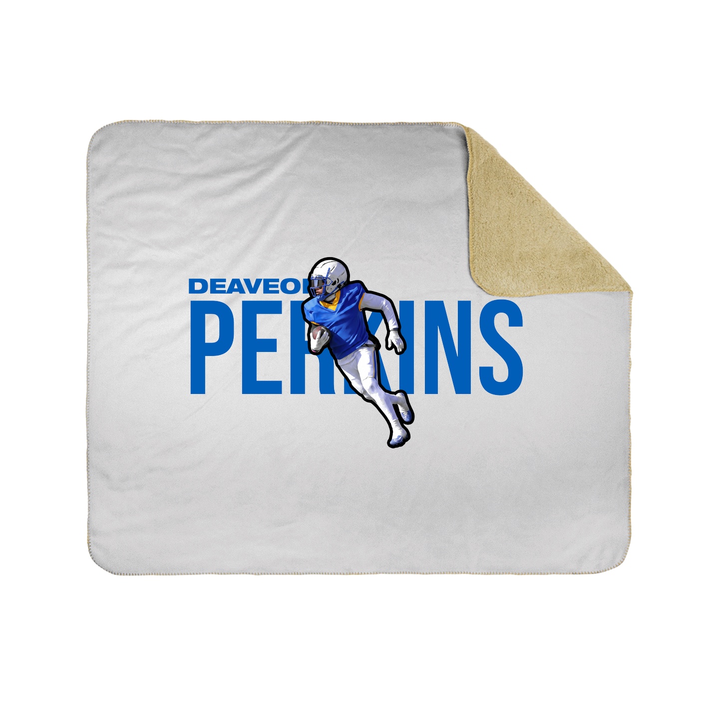 Throw Blanket — Player Name in White