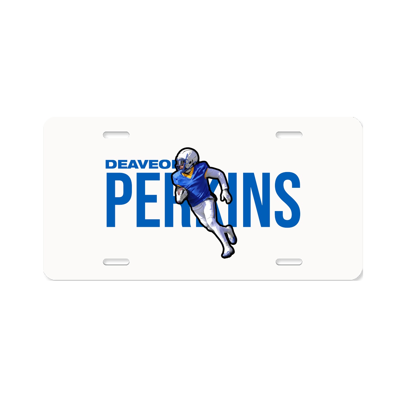 License Plate — Player Name in Classic