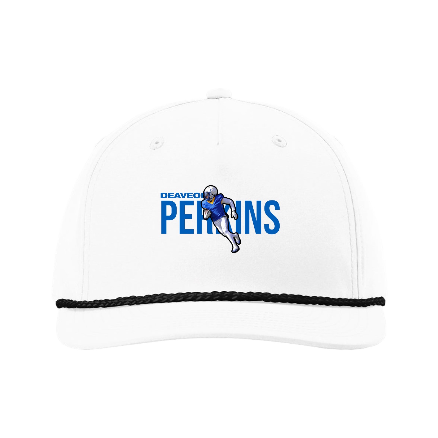 Five-Panel Classic Rope Cap — Player Name in White