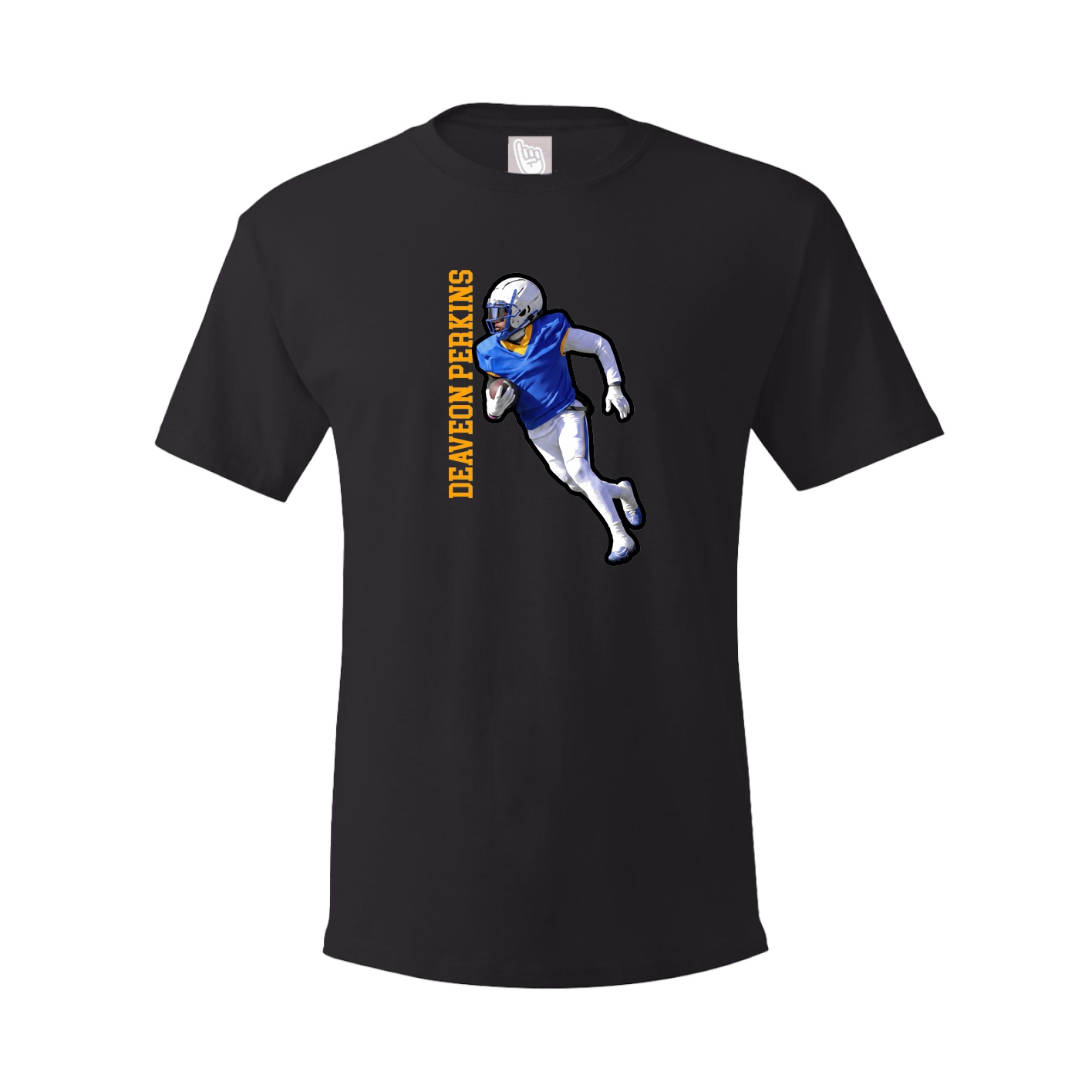 Tee — Name Vertical in Black