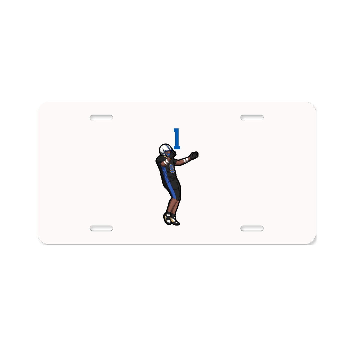License Plate — Number Top in Classic