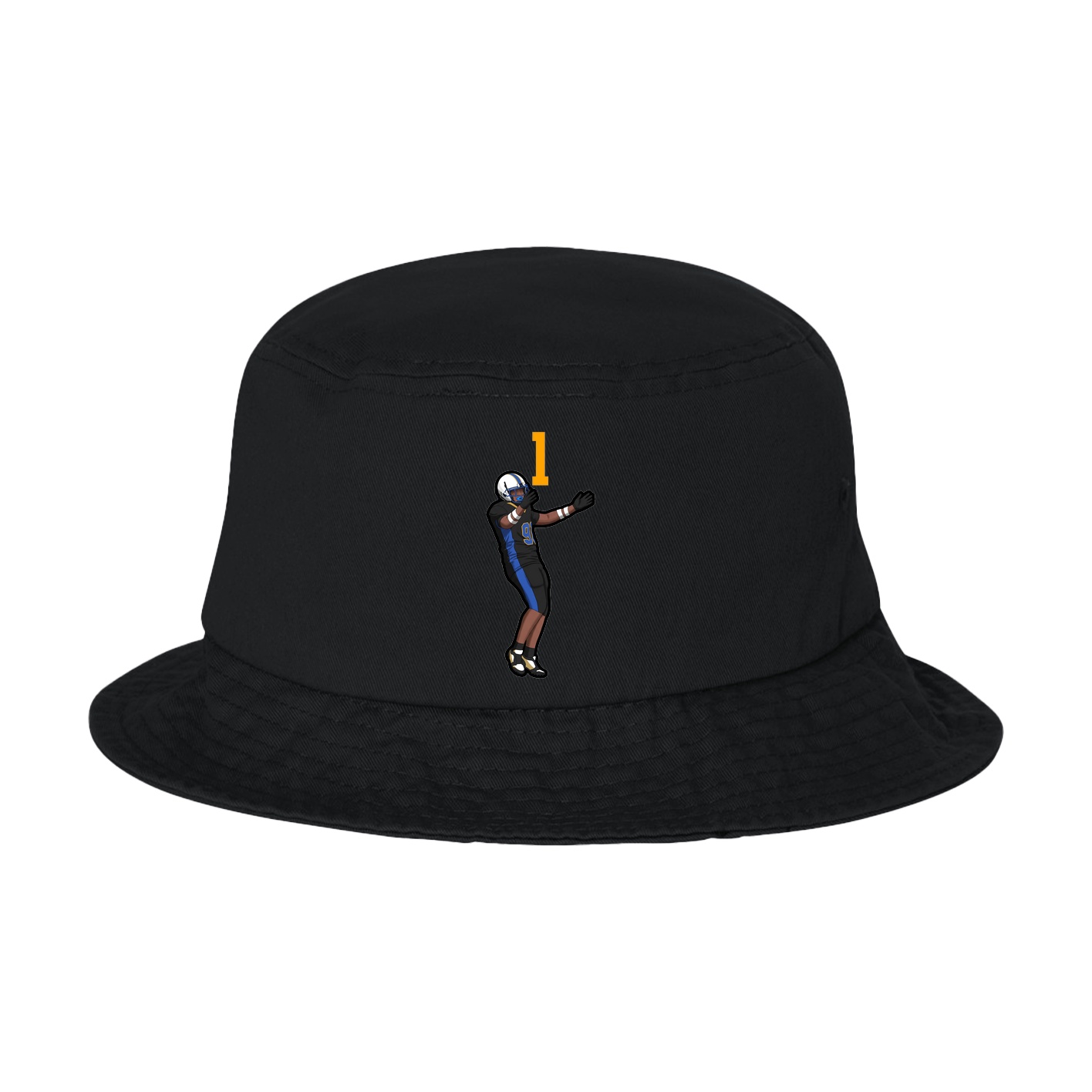 Bucket Cap — Number Top in Black