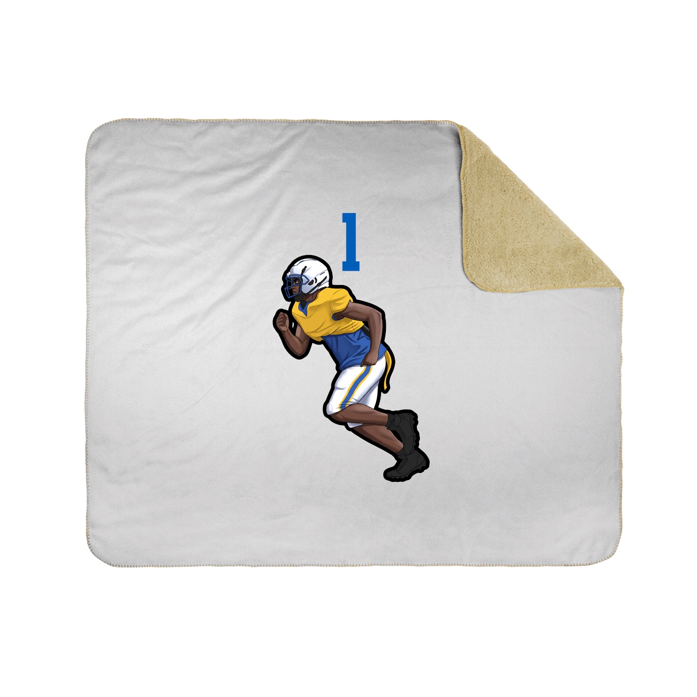 Throw Blanket — Number Top in White