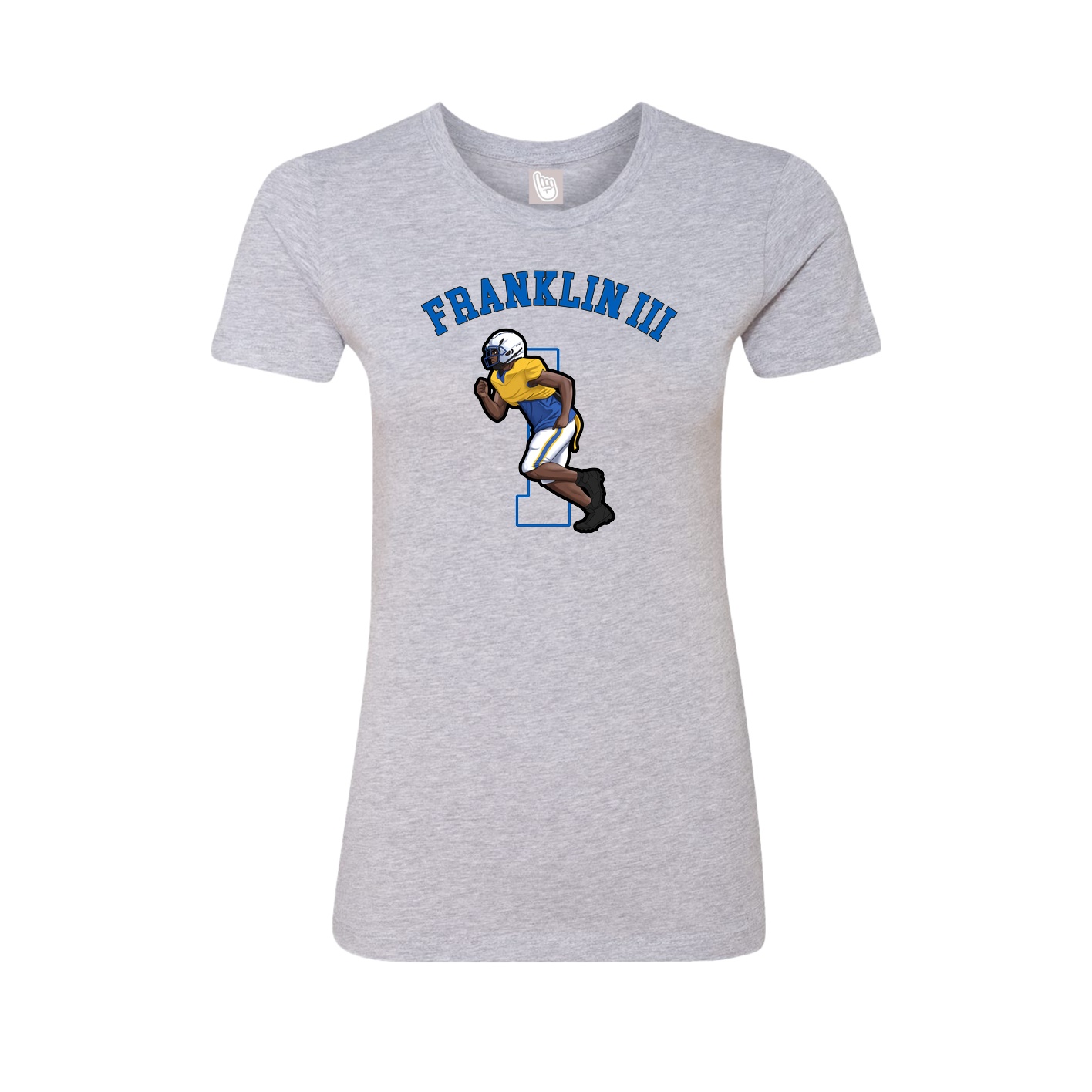 Fitted Women's Tee — Shirsey Arch in Grey