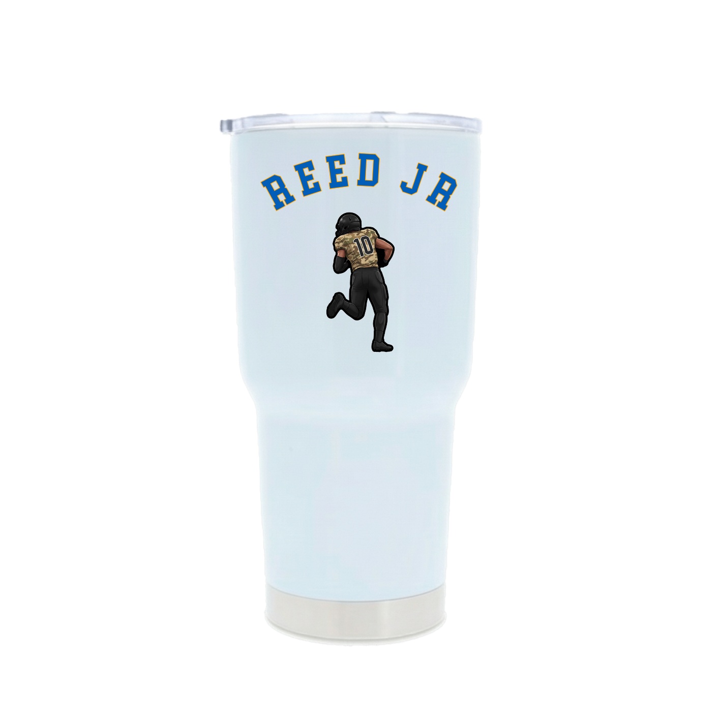30oz Stainless Steel Tumbler — Shirsey Arch in White