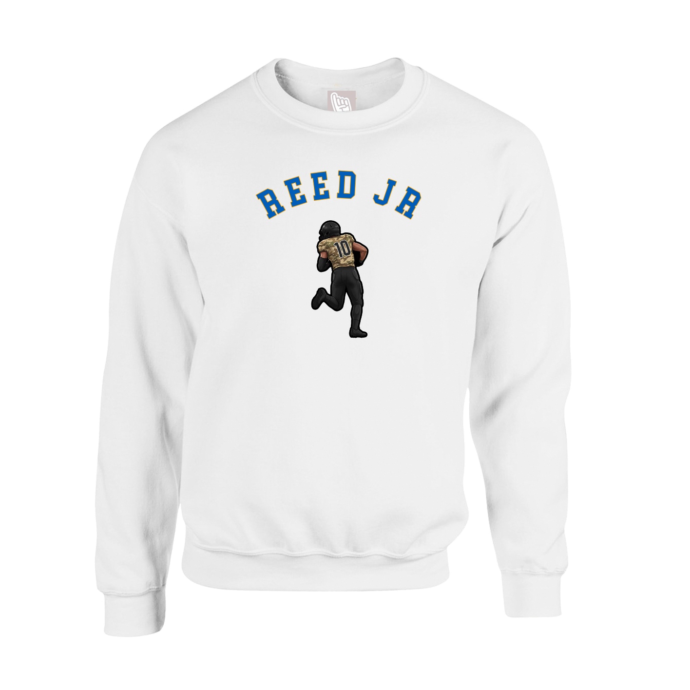 Fleece Crew — Shirsey Arch in White
