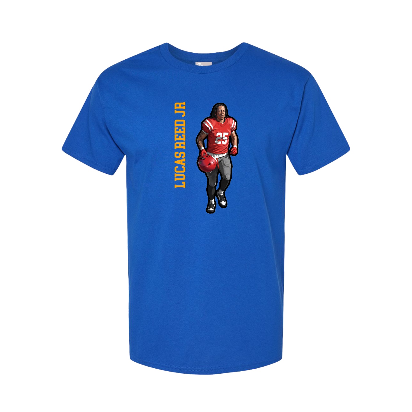 Tee — Name Vertical in Royal