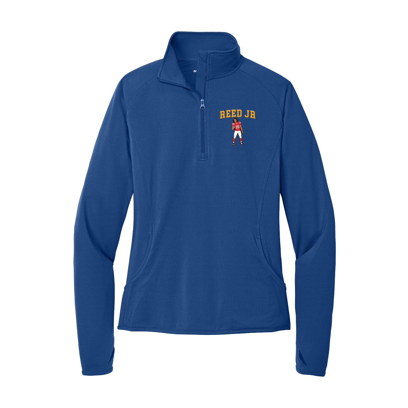 Women's Q-Zip Pullover — Shirsey in Royal