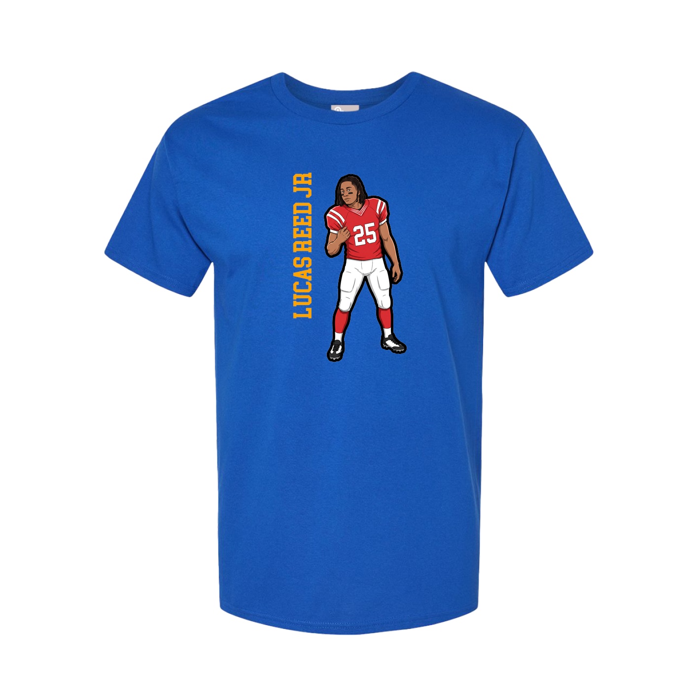 Tee — Name Vertical in Royal