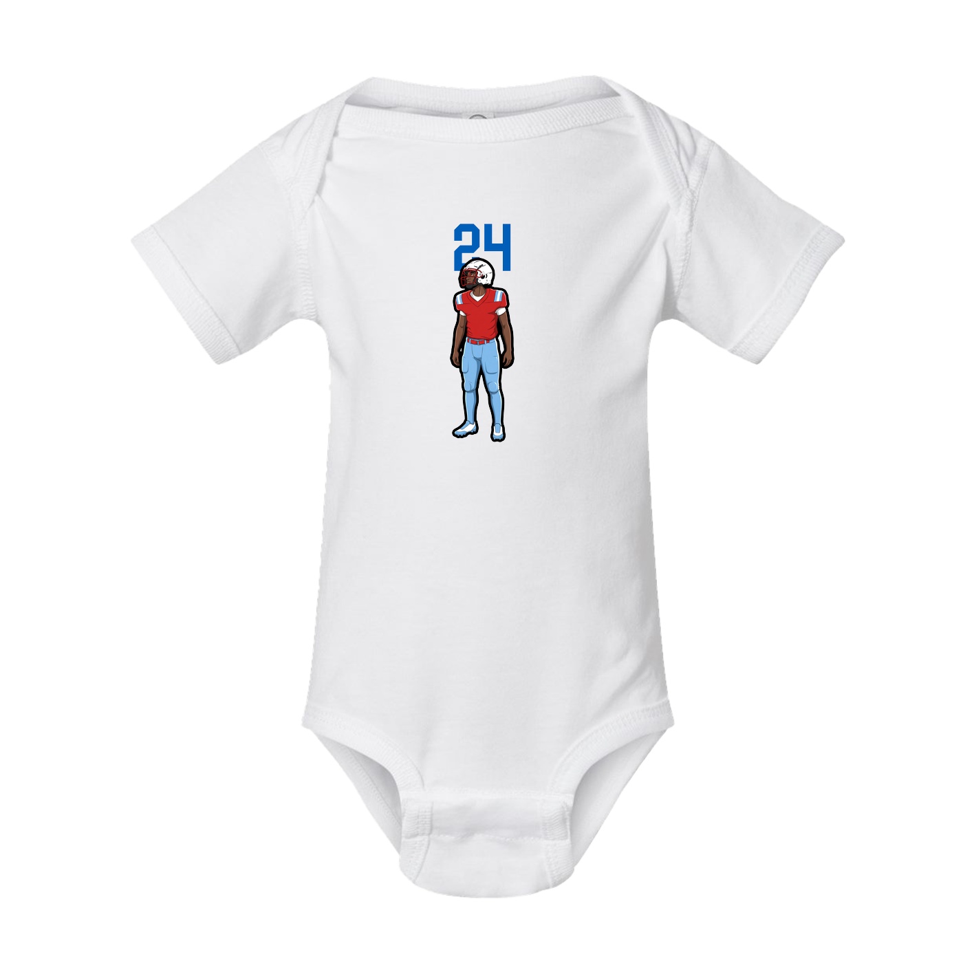 Baby Onesie — Number Top in White
