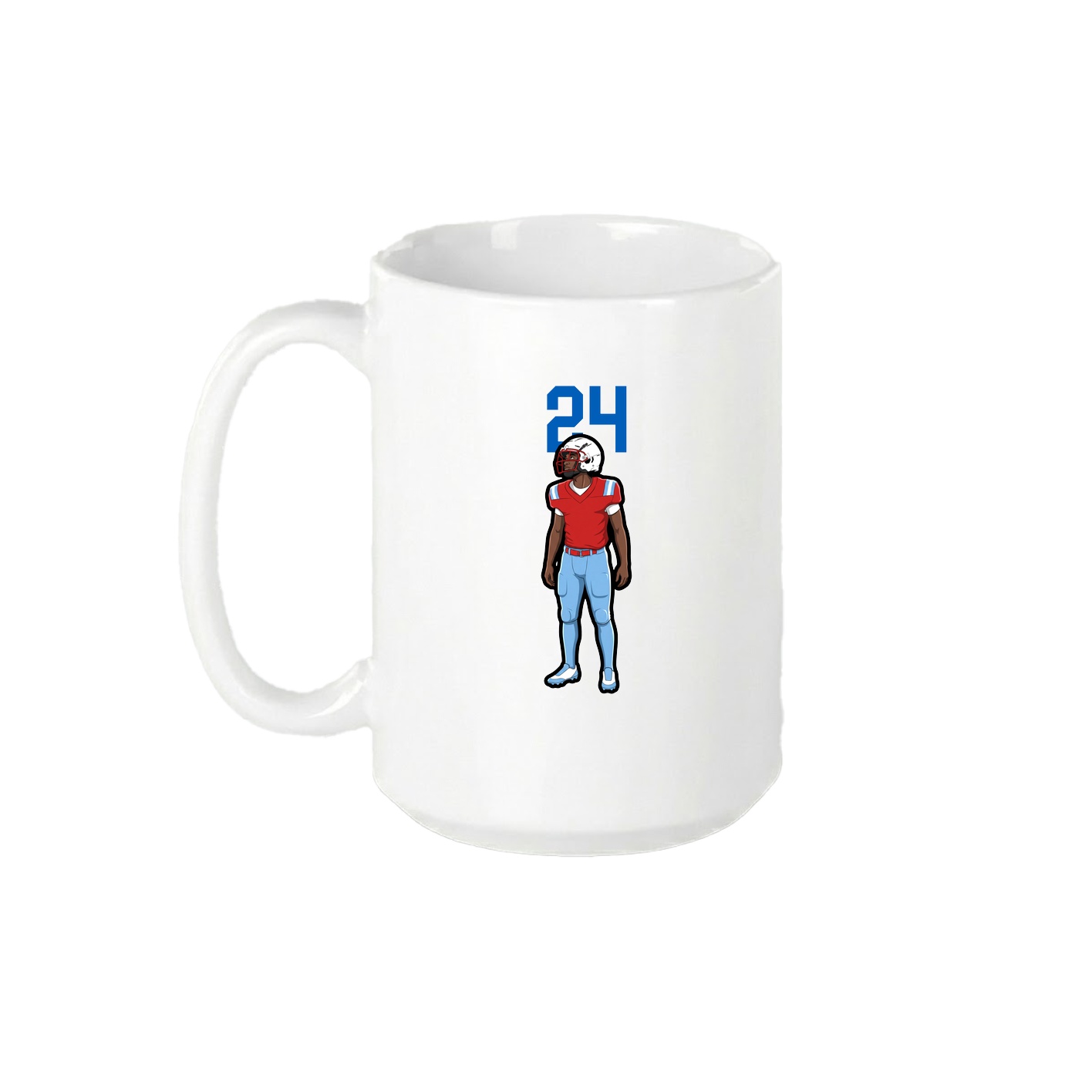 15oz Coffee Mug — Number Top in White