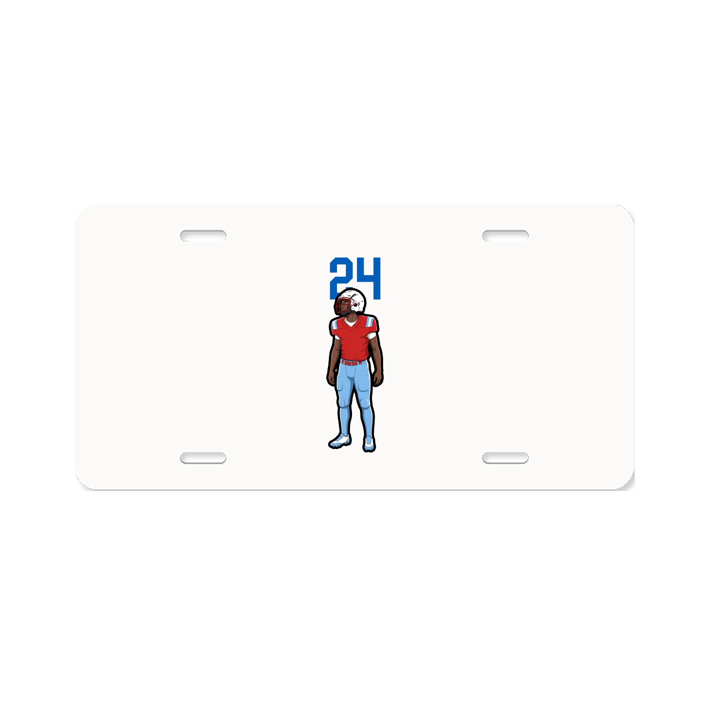 License Plate — Number Top in Classic