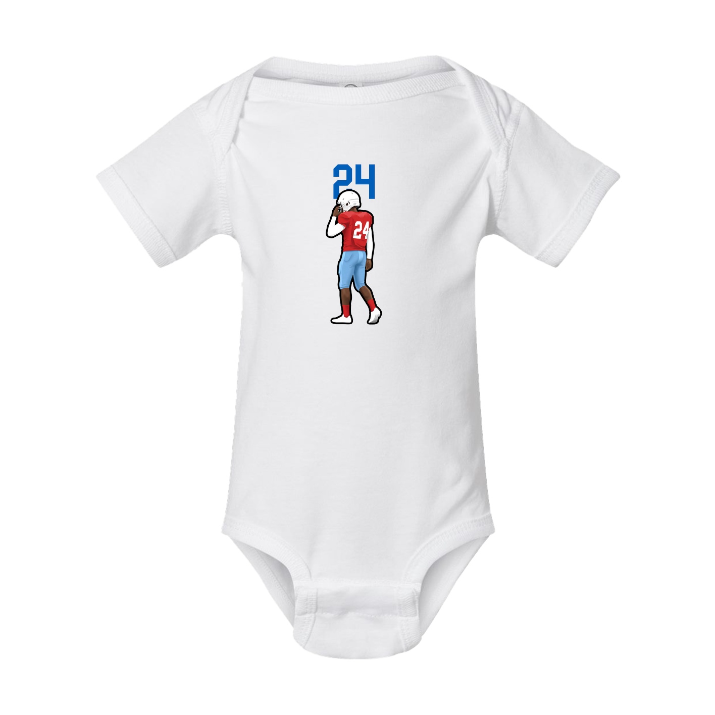 Baby Onesie — Number Top in White
