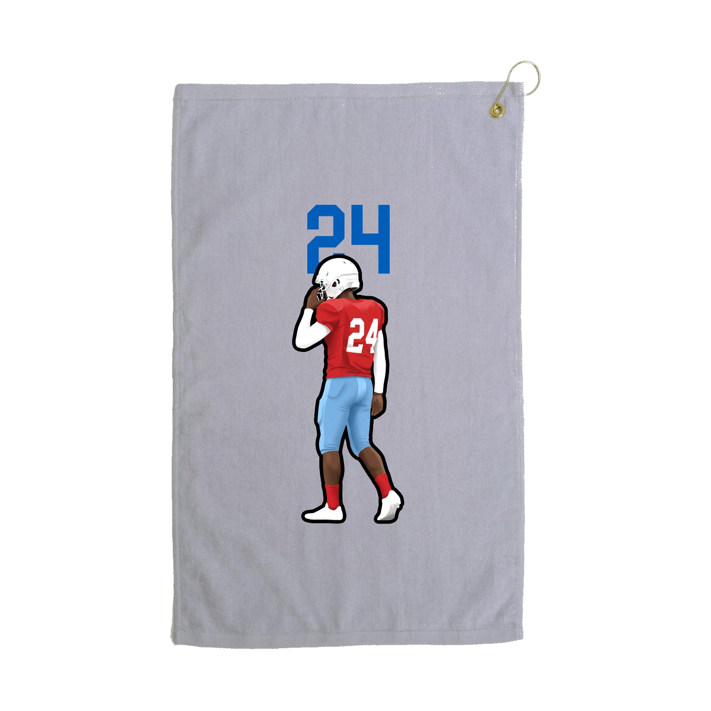 Golf Towel — Number Top in Grey