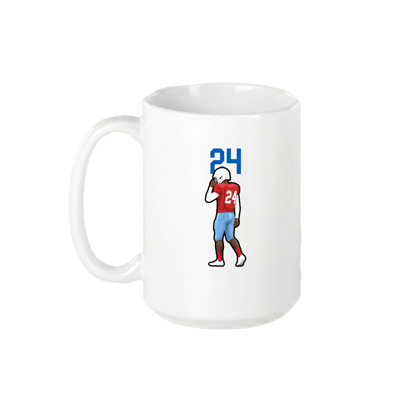 15oz Coffee Mug — Number Top in White