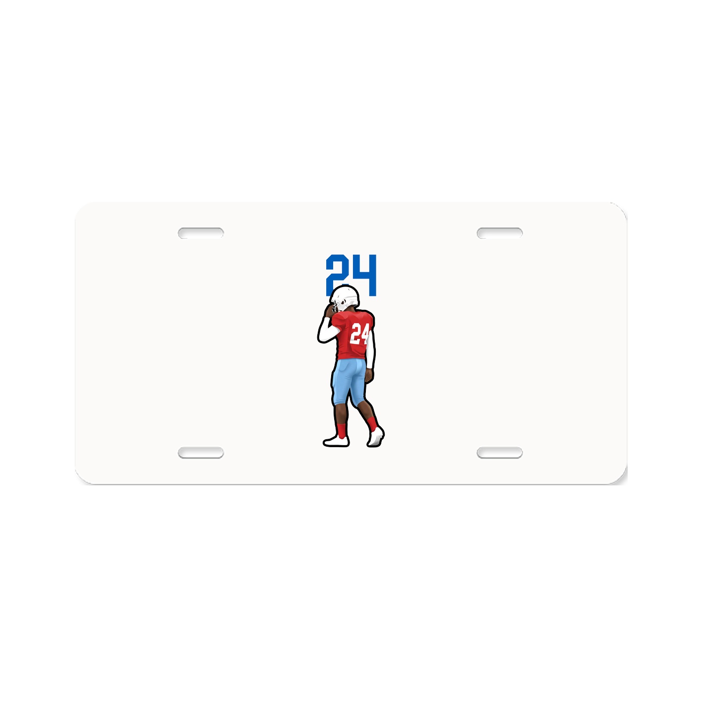License Plate — Number Top in Classic