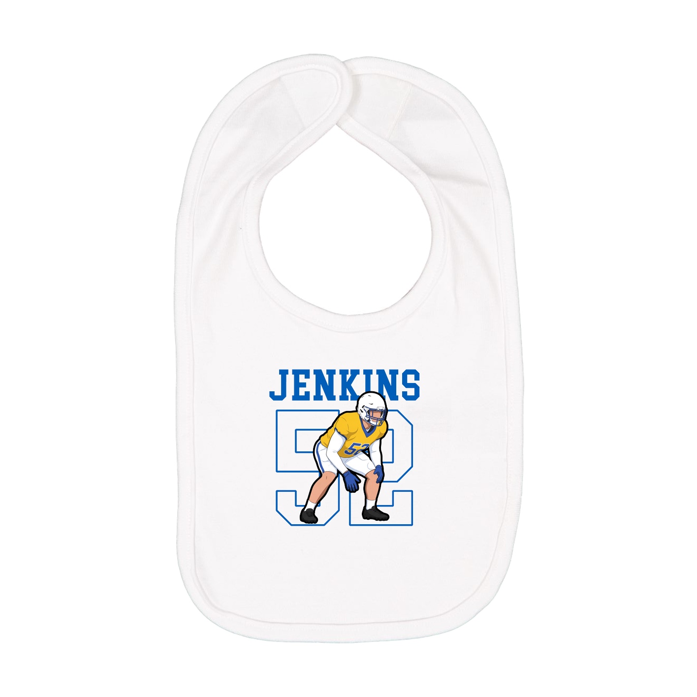 Infant Bib — Shirsey in White