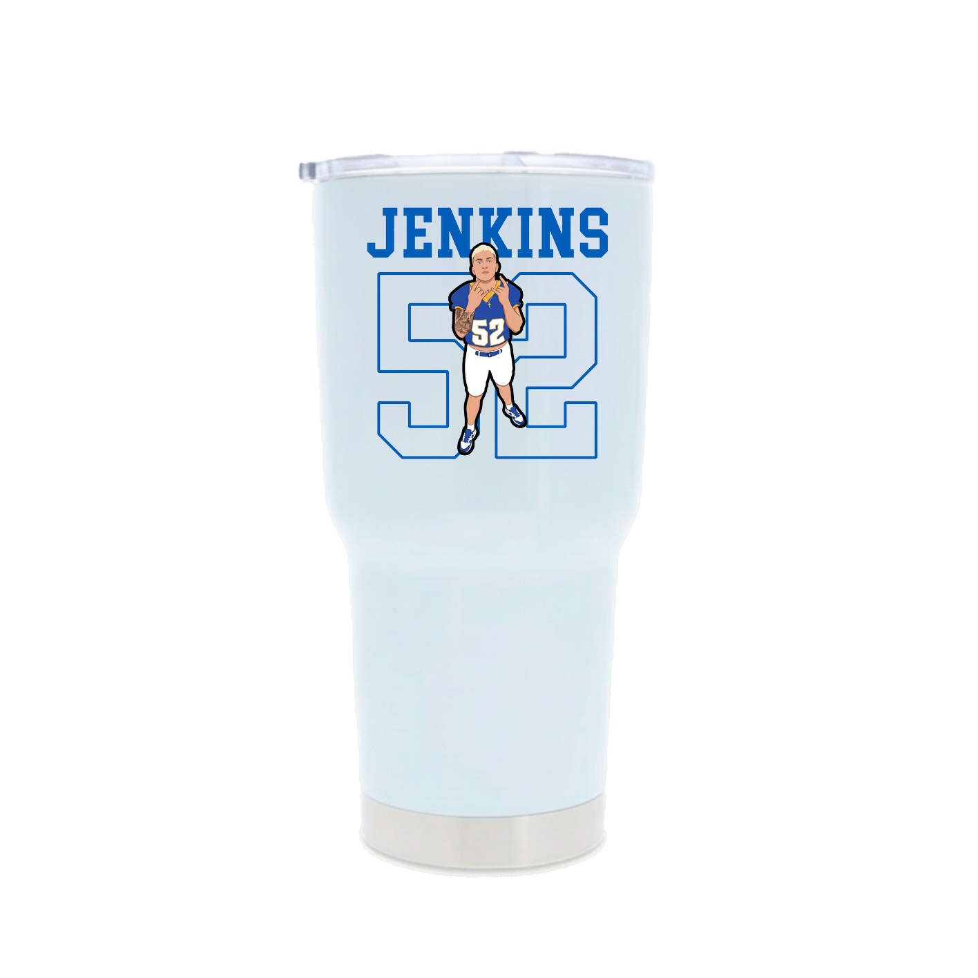 30oz Stainless Steel Tumbler — Shirsey in White