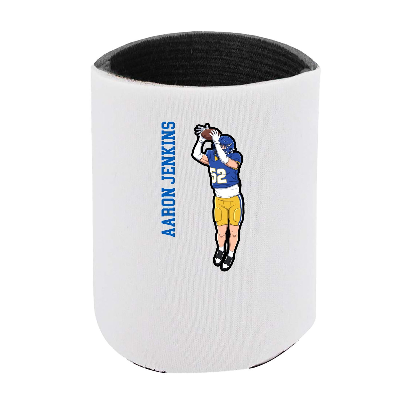 Can Holder — Name Vertical in White