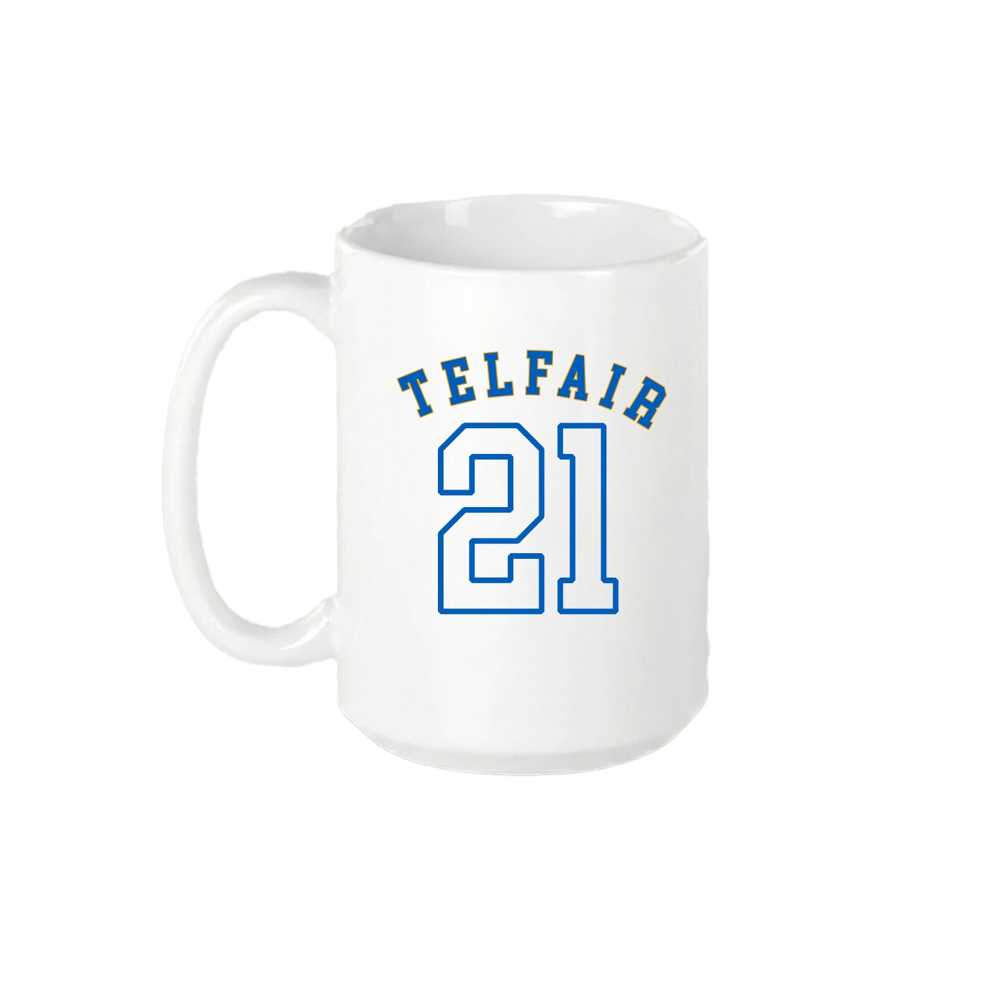 15oz Coffee Mug — Shirsey Arch in White