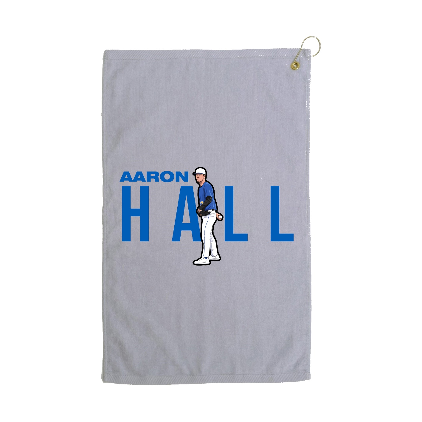 Golf Towel — Player Name in Grey