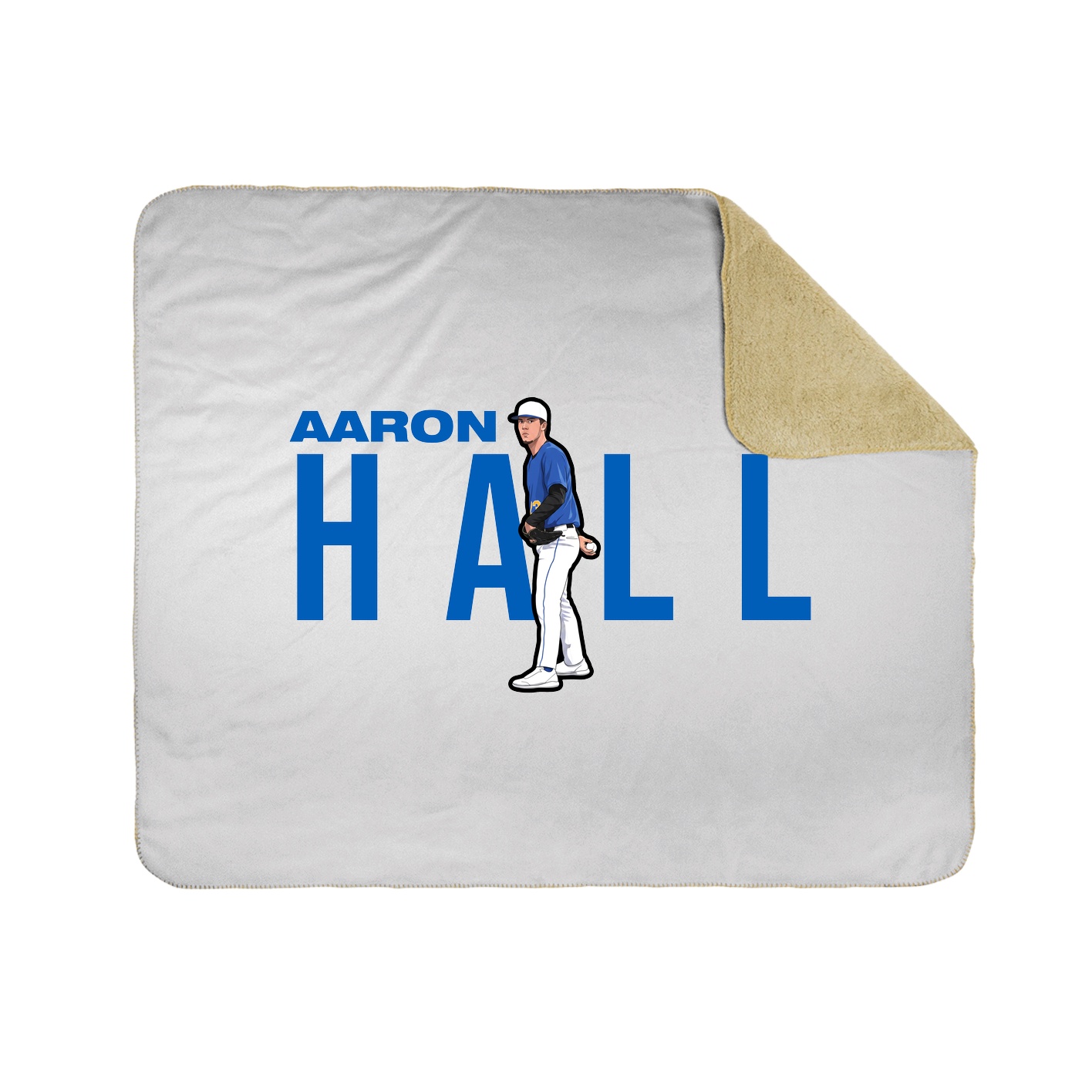 Throw Blanket — Player Name in White
