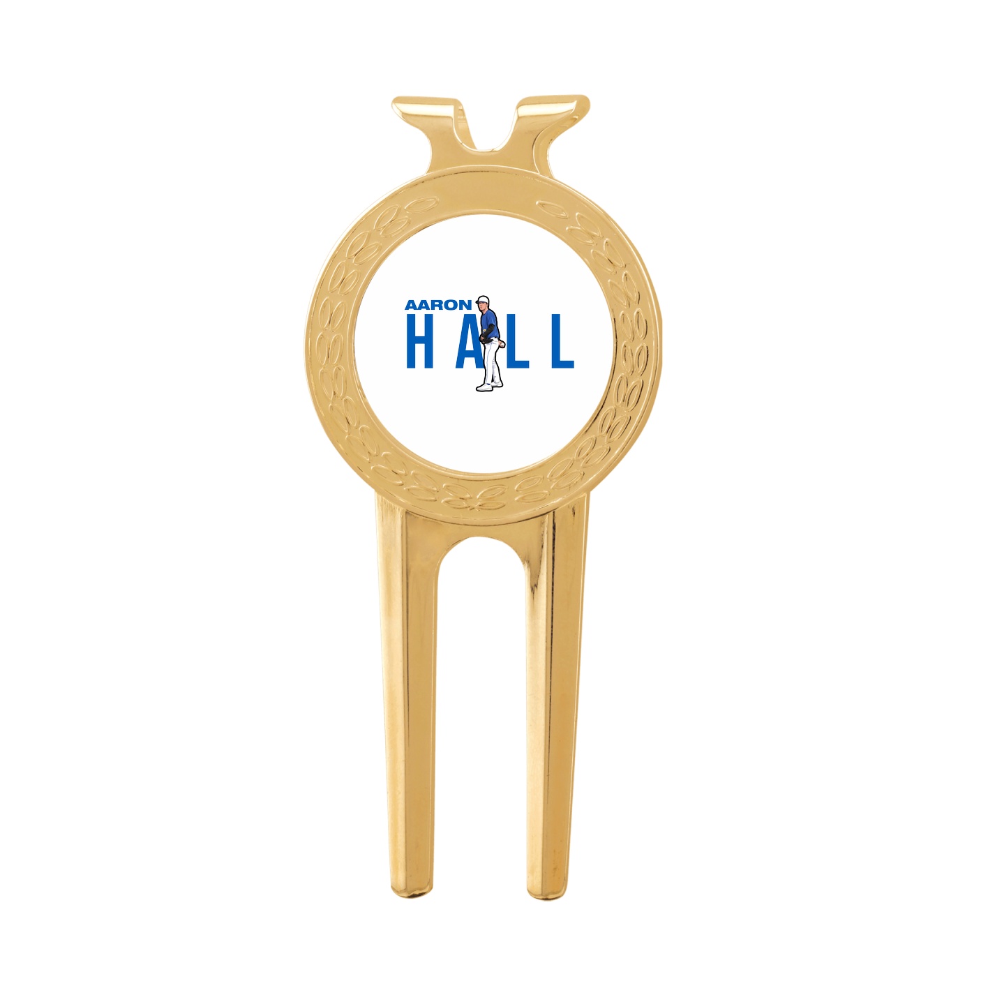 Divot Tool with Ball Marker — Player Name in Classic