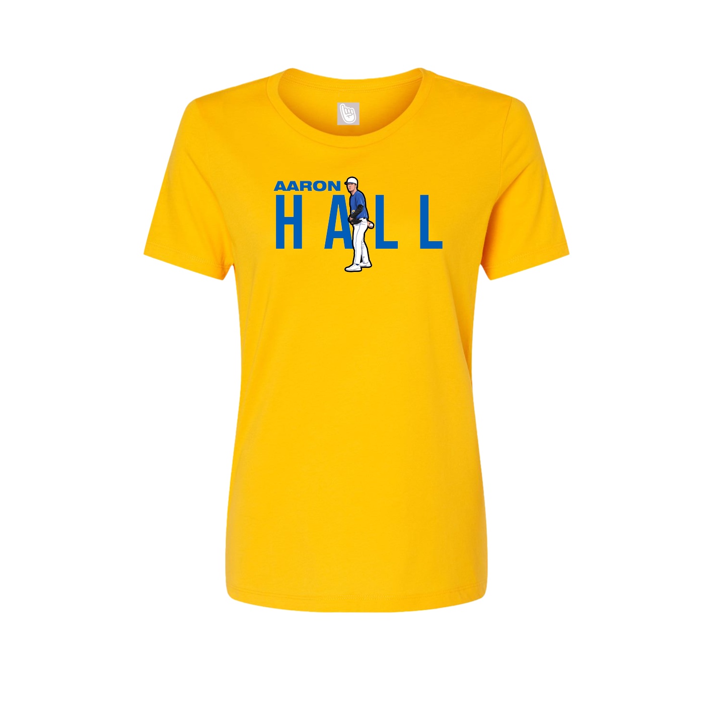 Fitted Women's Tee — Player Name in Gold