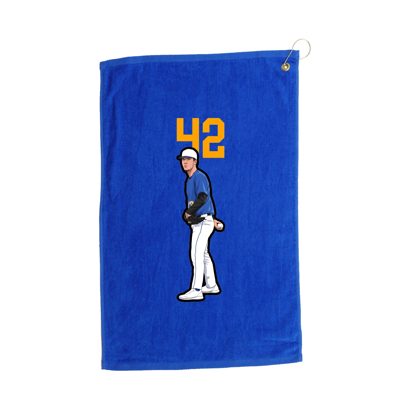 Golf Towel — Number Top in Royal