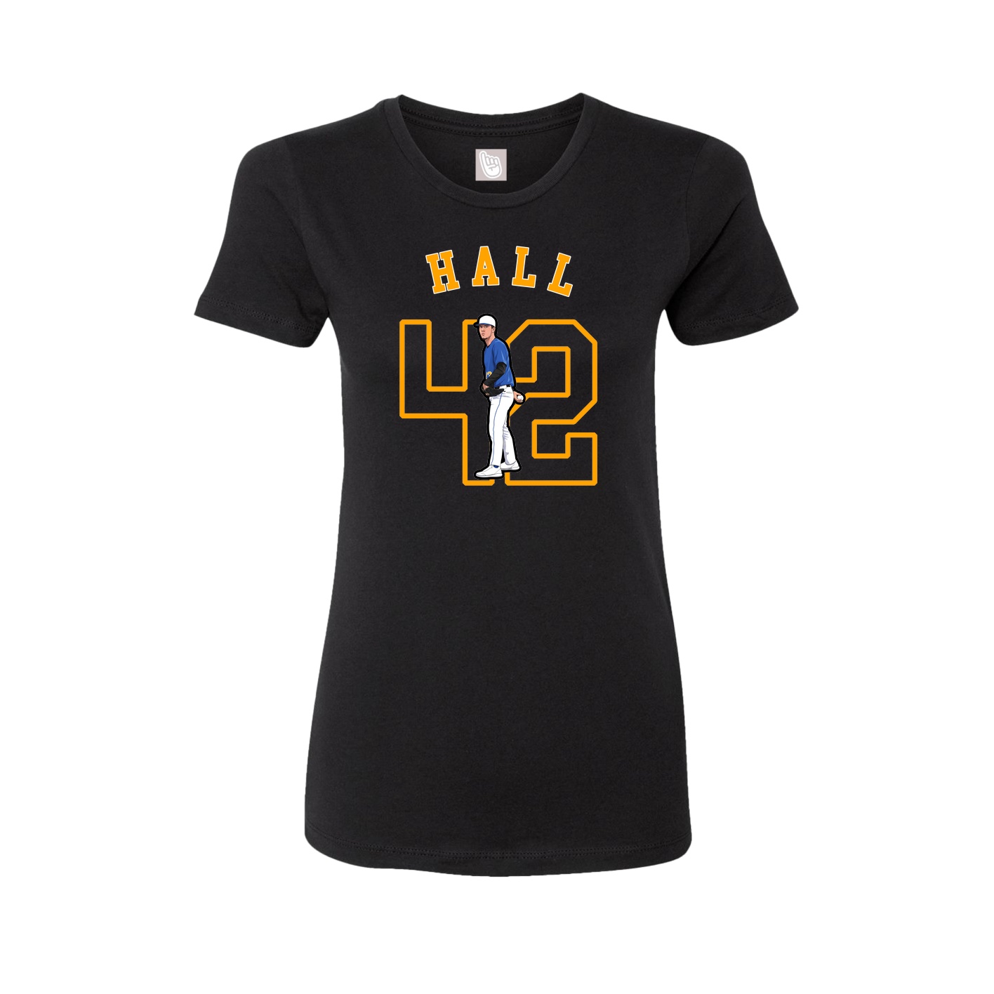 Fitted Women's Tee — Shirsey Arch in Black