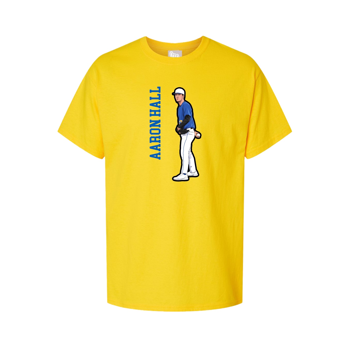 Tee — Name Vertical in Gold