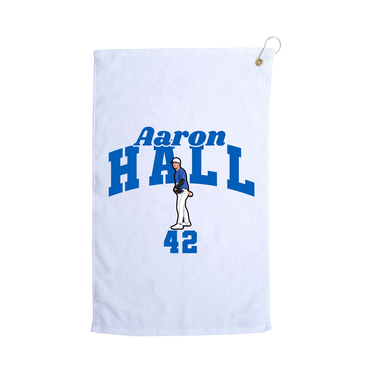 Golf Towel — Signature Arch in White