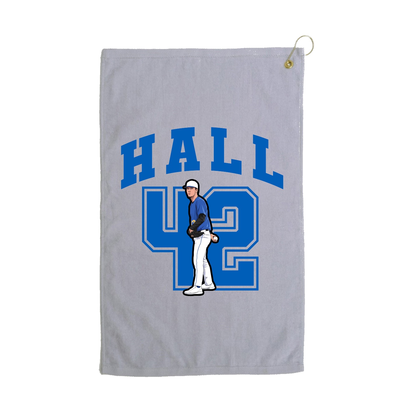 Golf Towel — Number in Grey