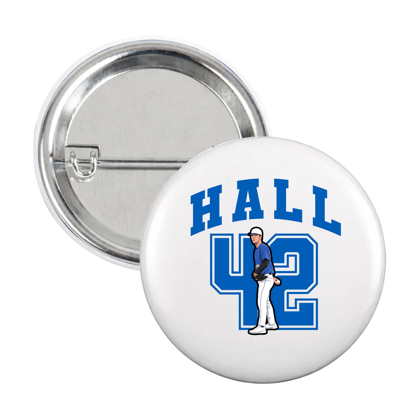 Game Day Button — Number in White