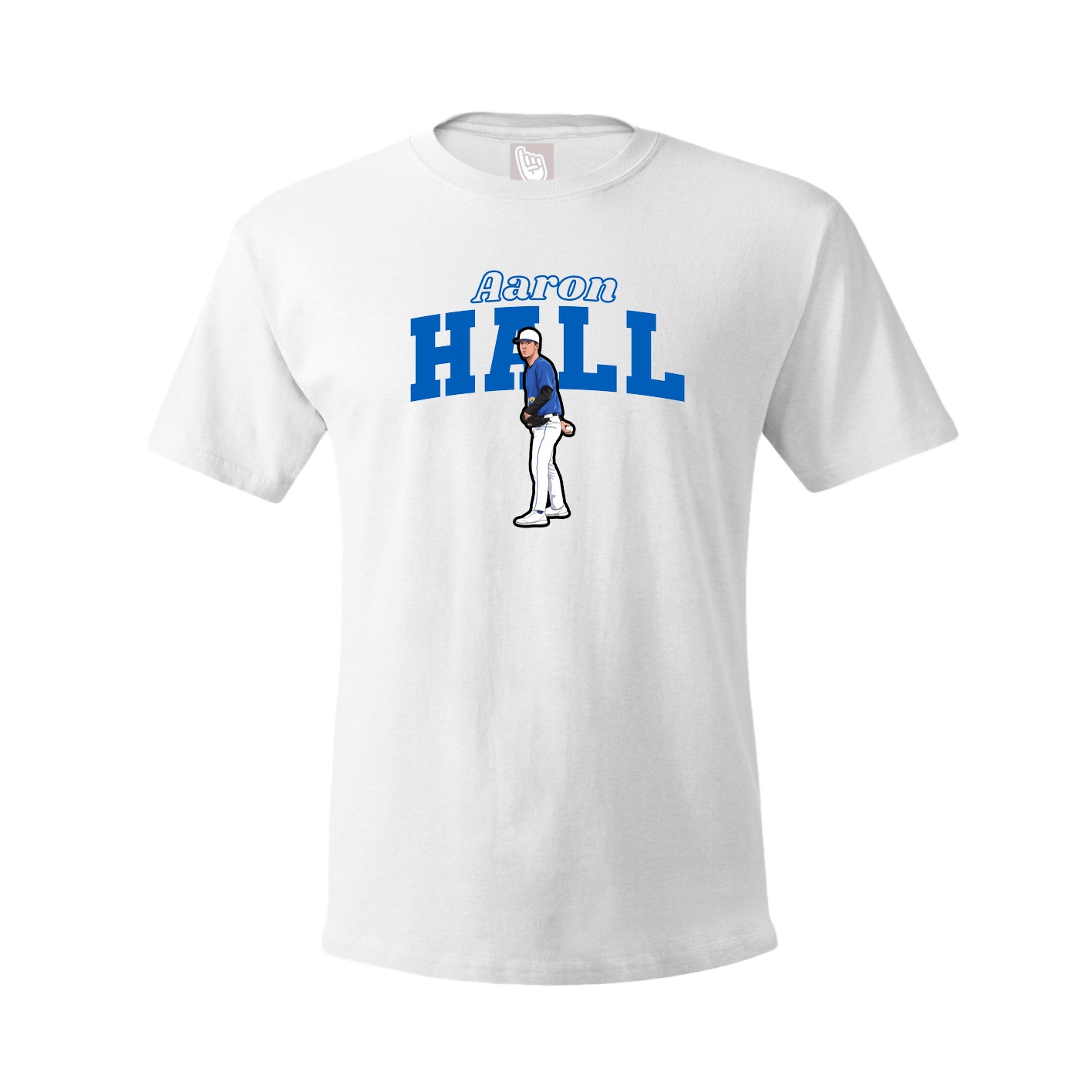 Youth Tee — Name Arch in White