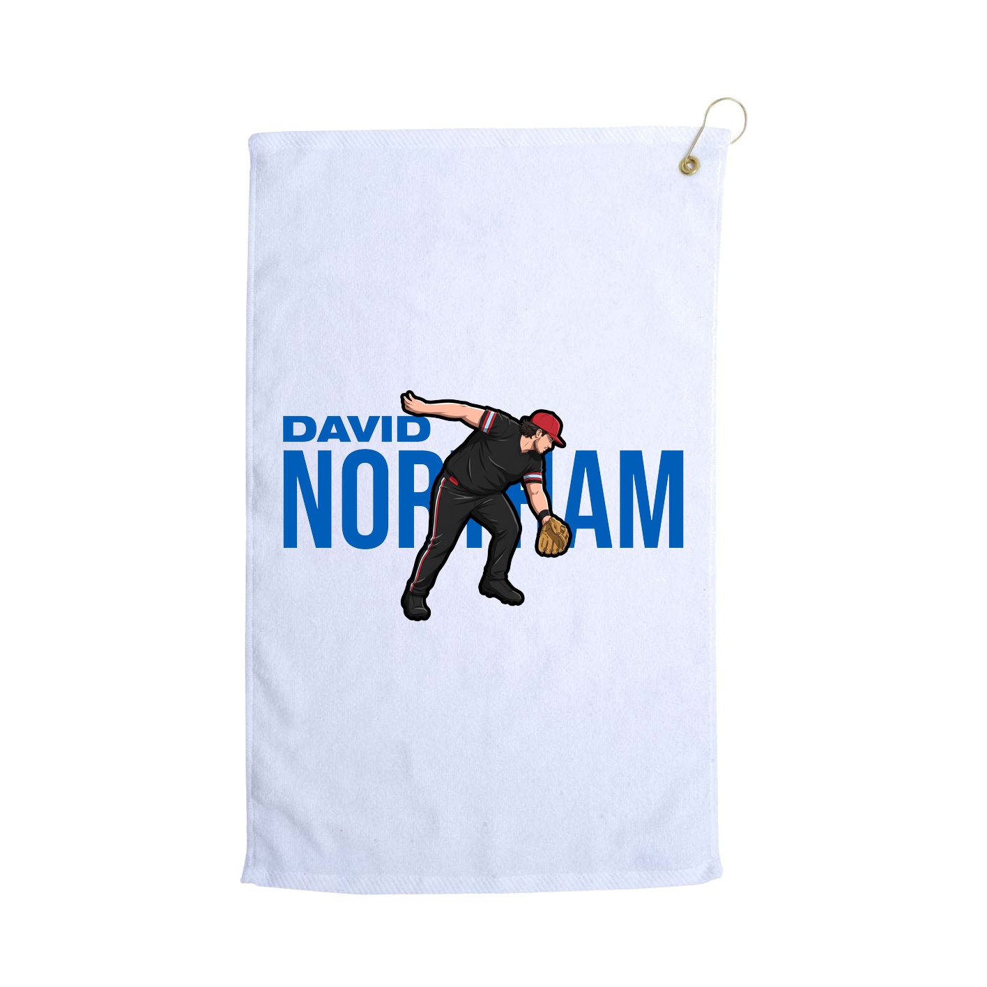 Golf Towel — Player Name in White