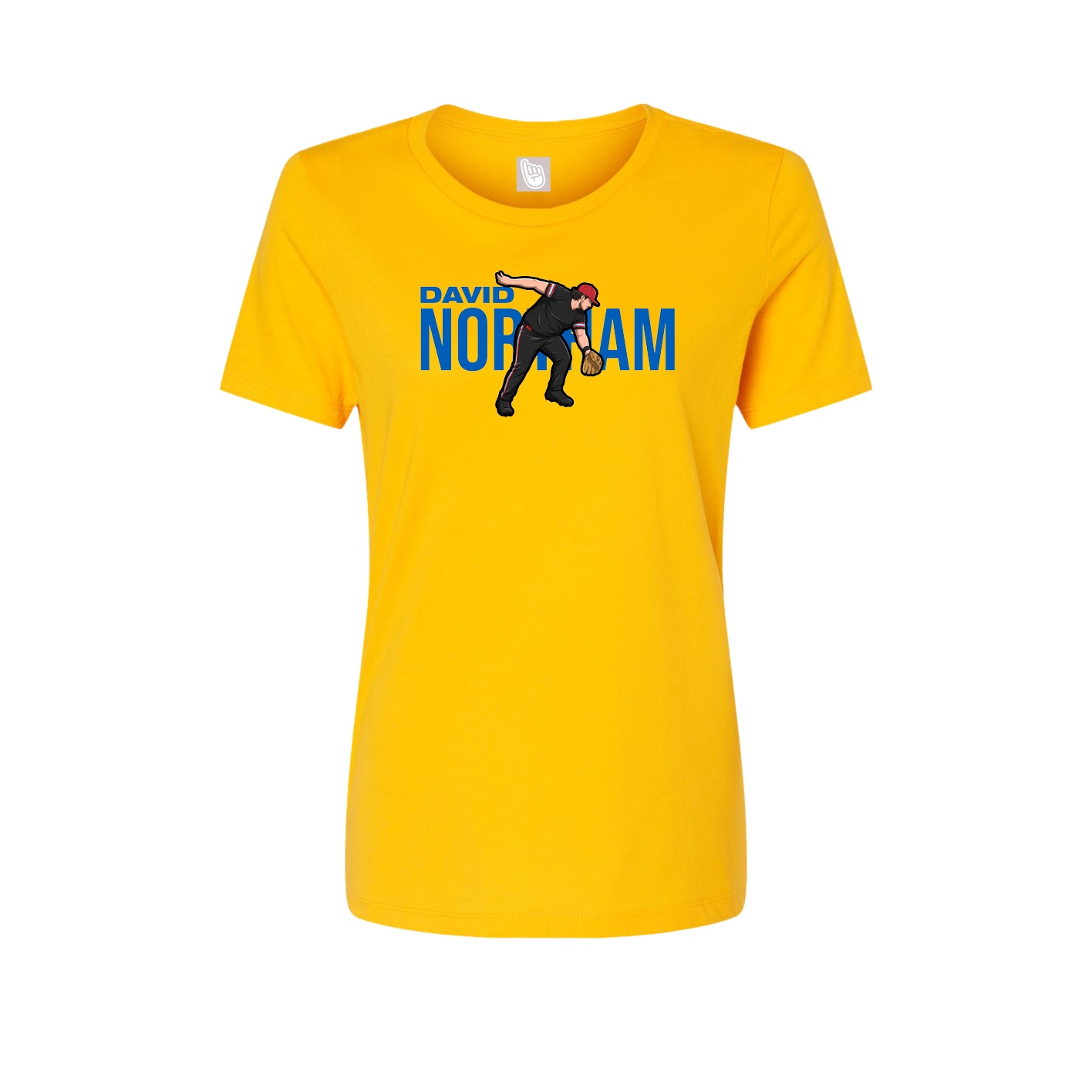 Fitted Women's Tee — Player Name in Gold