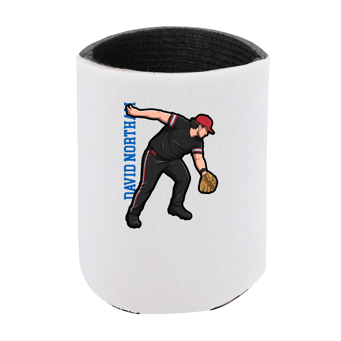 Can Holder — Name Vertical in White