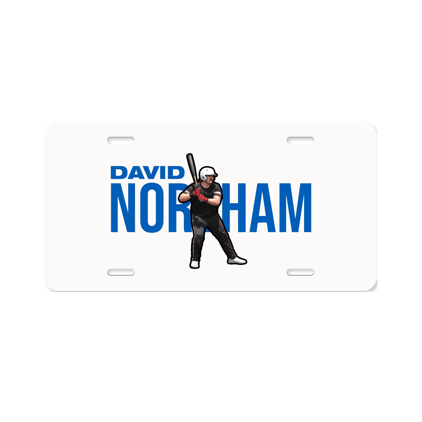 License Plate — Player Name in Classic