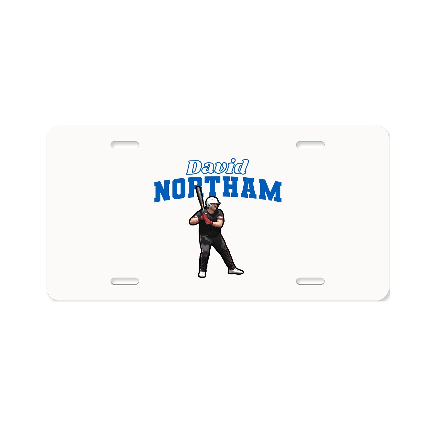 License Plate — Name Arch in Classic