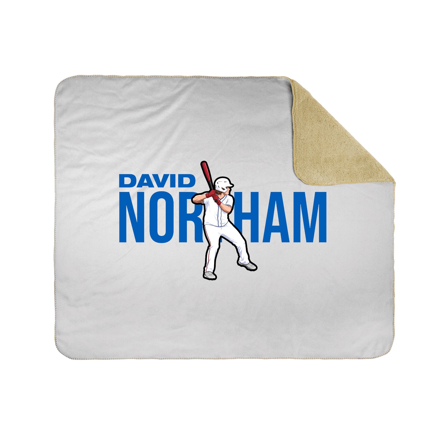 Throw Blanket — Player Name in White