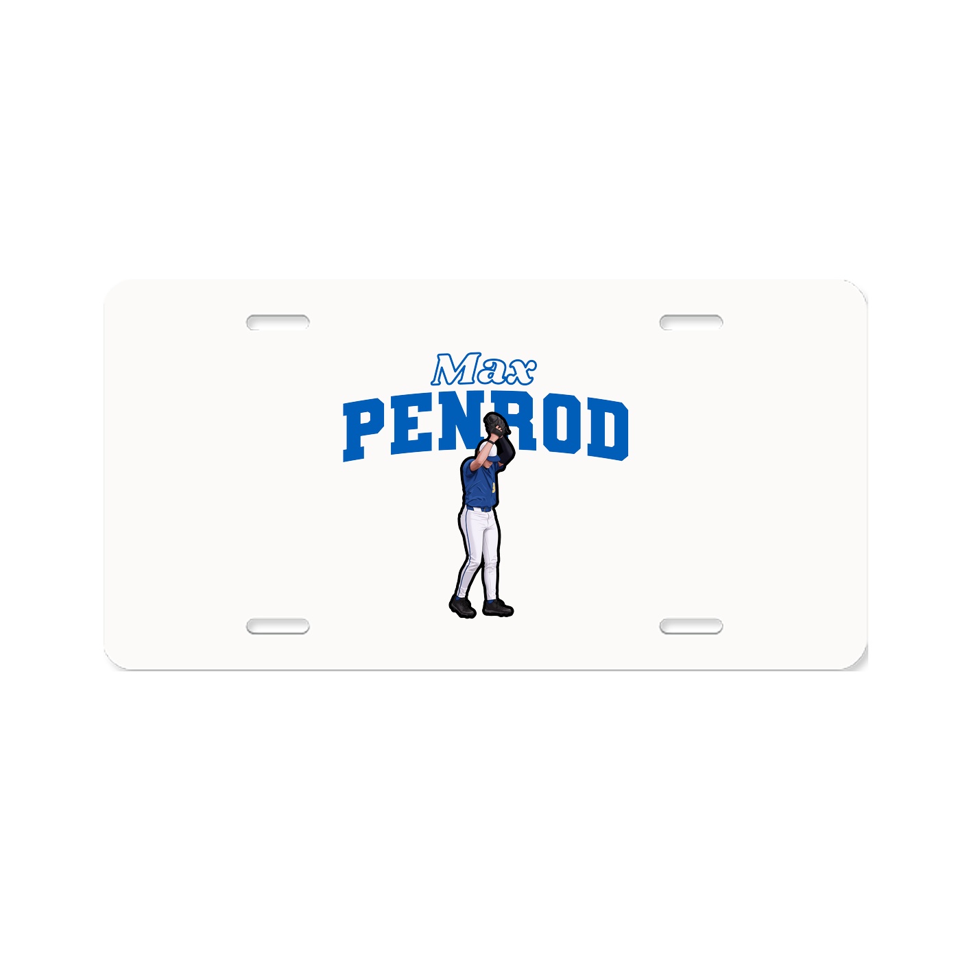License Plate — Name Arch in Classic