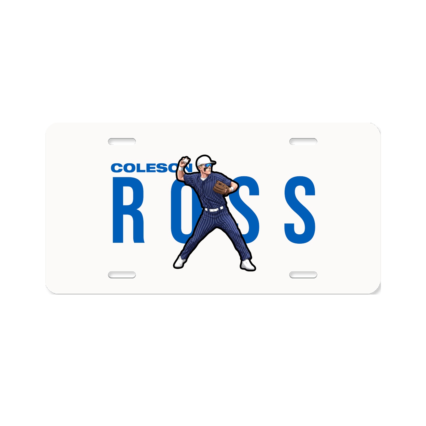 License Plate — Player Name in Classic