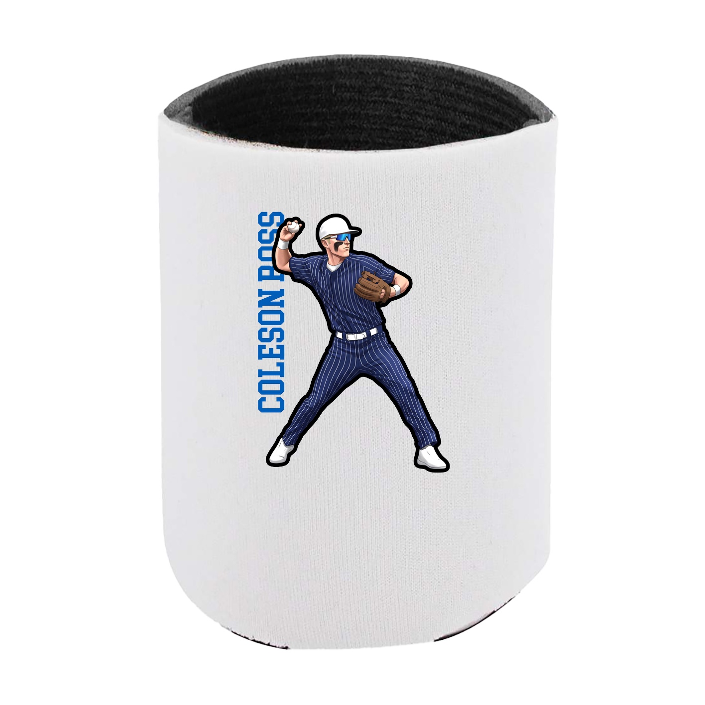 Can Holder — Name Vertical in White