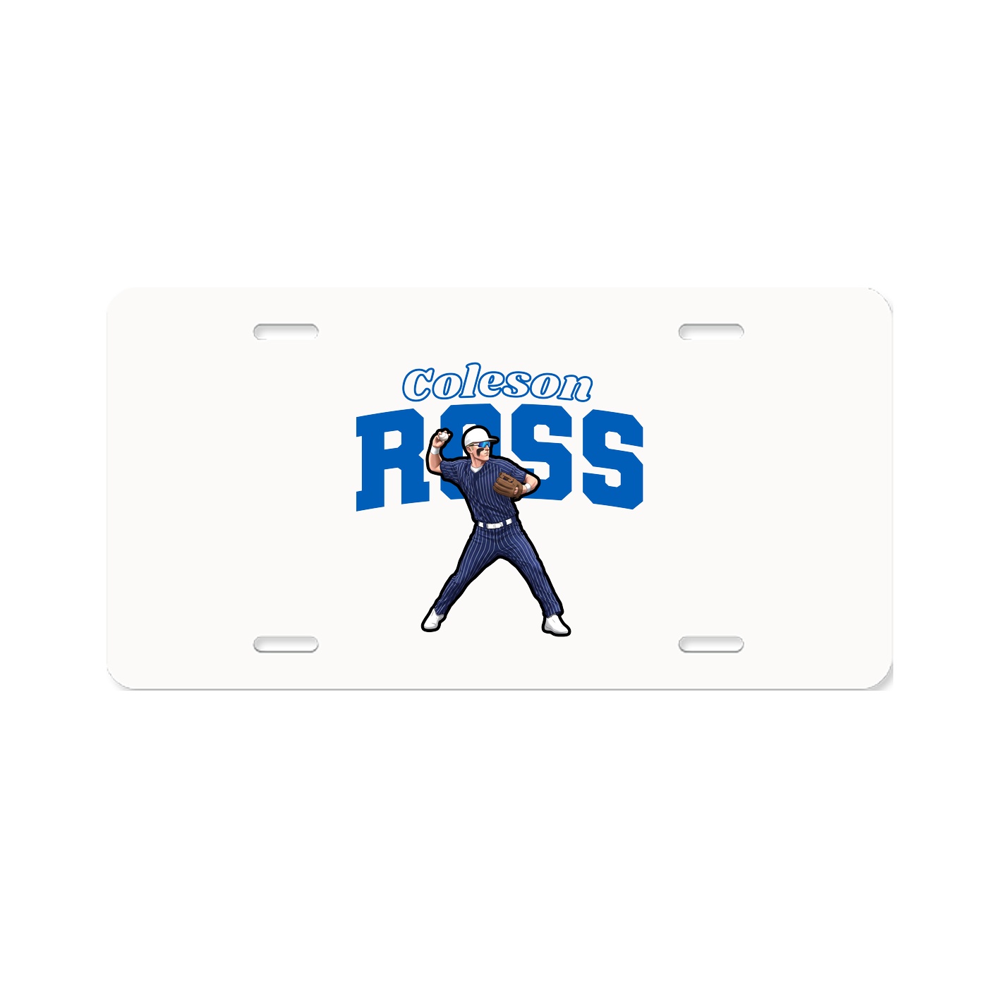 License Plate — Name Arch in Classic