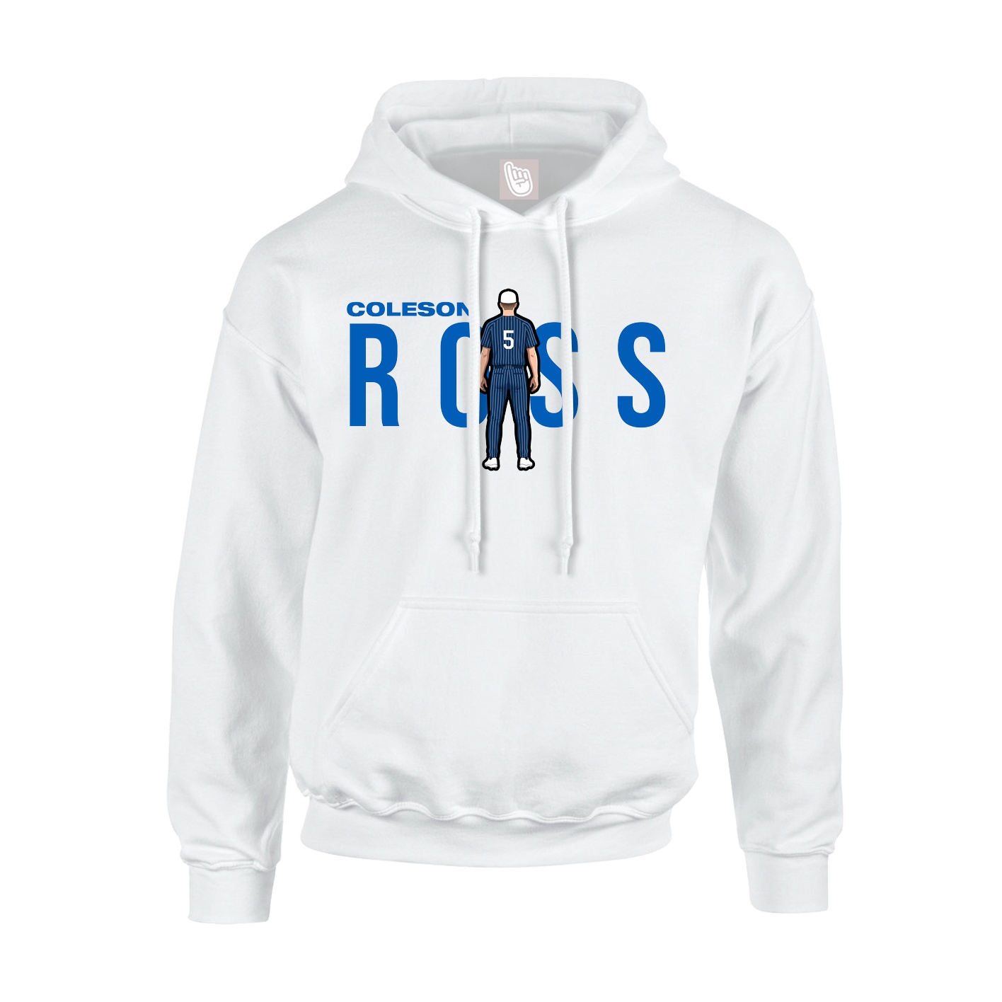 Youth Hoodie — Player Name in White