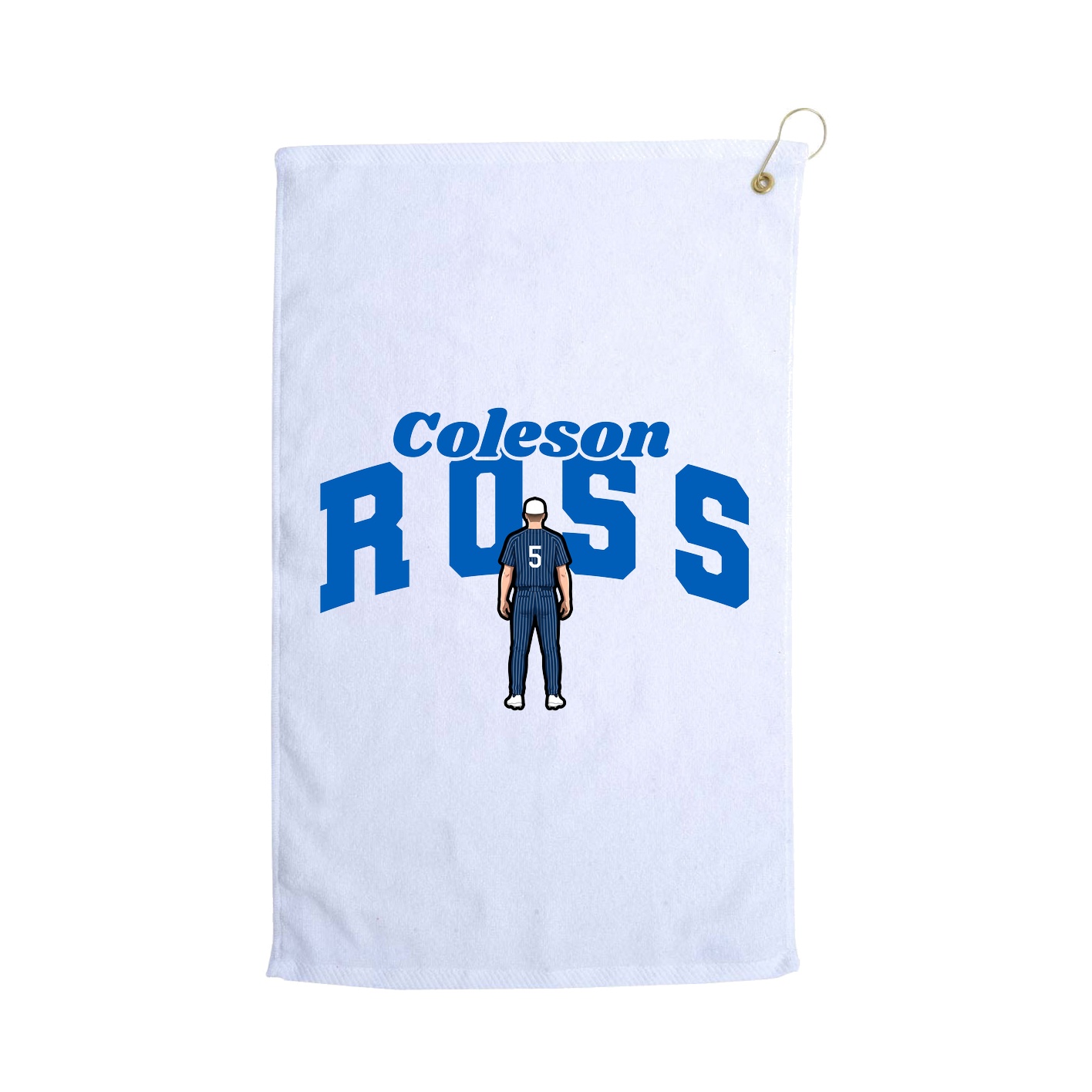 Golf Towel — Signature Arch in White