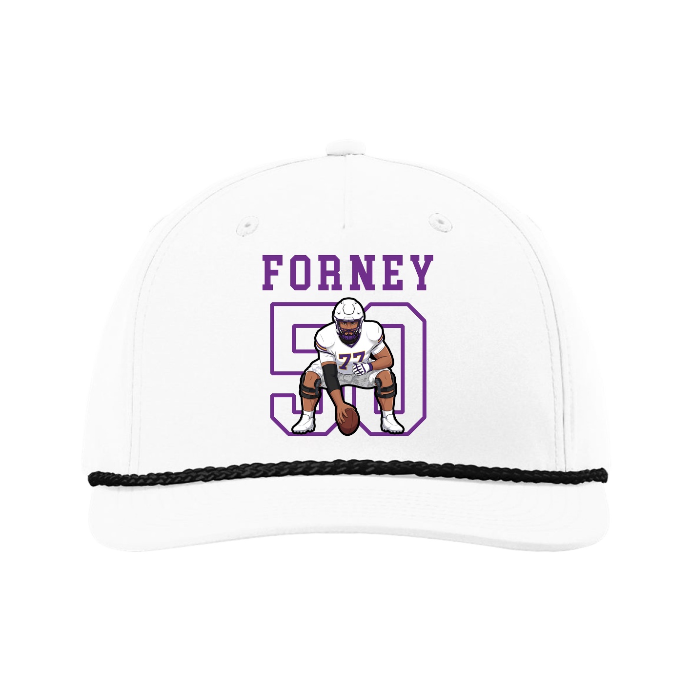 Five-Panel Classic Rope Cap — Shirsey in White