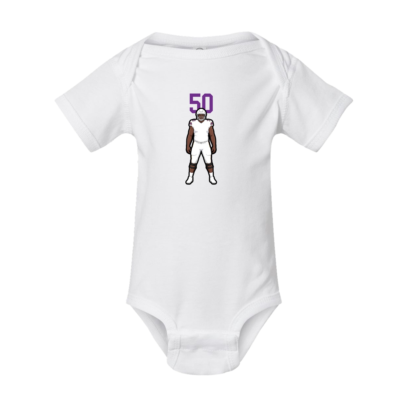 Baby Onesie — Number Top in White