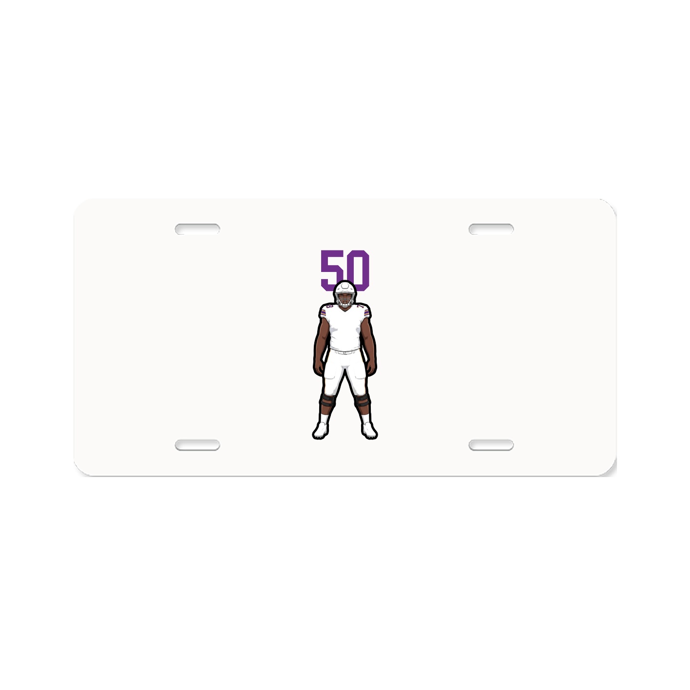 License Plate — Number Top in Classic